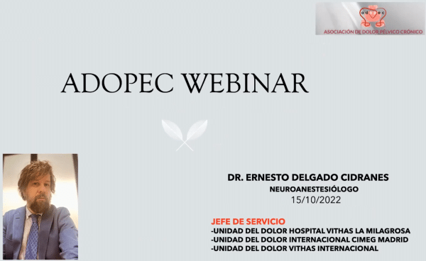 Webinar Impartido el 15102022 por el Dr. Ernesto Delgado Cidranes